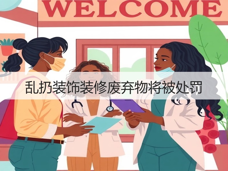 乱扔装饰装修废弃物将被处罚