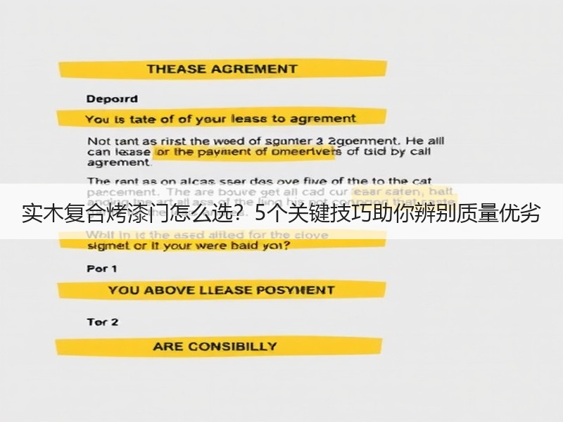 实木复合烤漆门怎么选？5个关键技巧助你辨别质量优劣