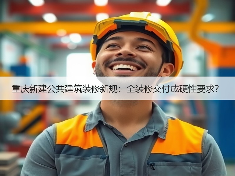 重庆新建公共建筑装修新规：全装修交付成硬性要求？
