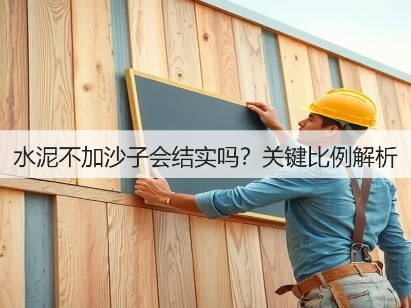 水泥不加沙子会结实吗？关键比例解析