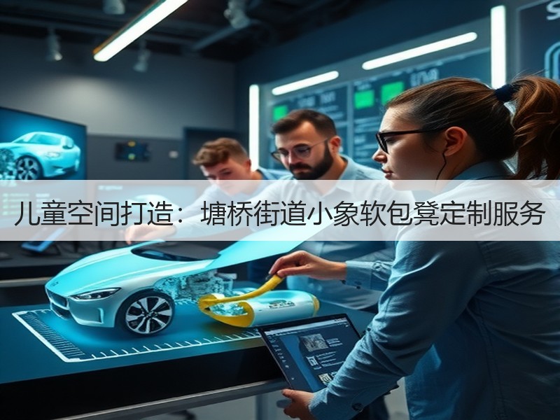 儿童空间打造：塘桥街道小象软包凳定制服务