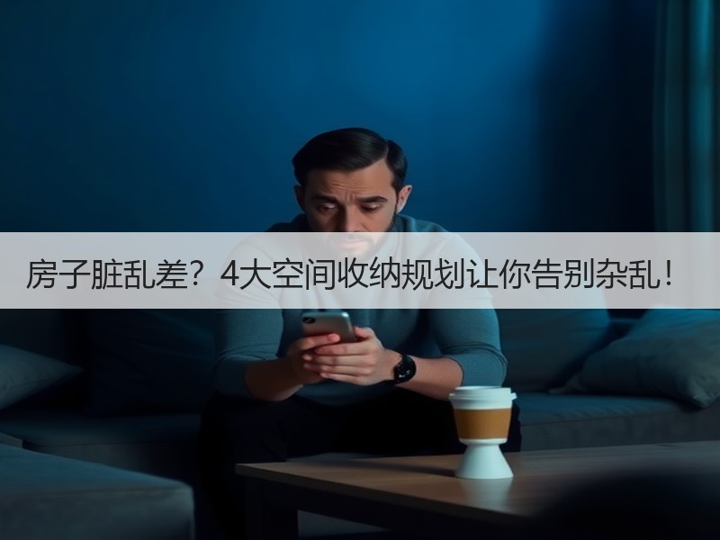 房子脏乱差？4大空间收纳规划让你告别杂乱！