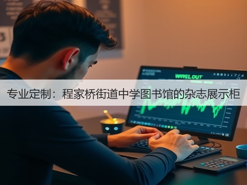 专业定制：程家桥街道中学图书馆的杂志展示柜