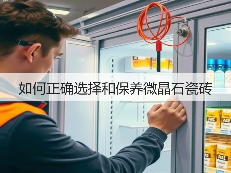 如何正确选择和保养微晶石瓷砖