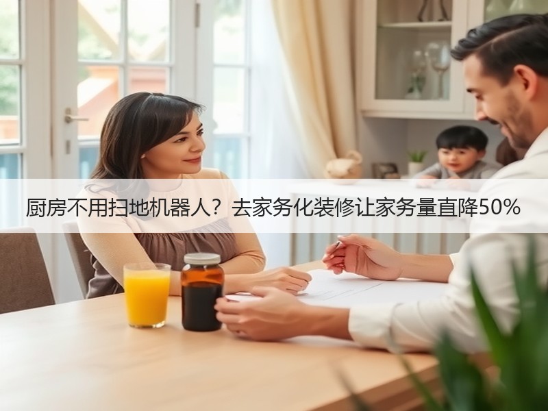 厨房不用扫地机器人？去家务化装修让家务量直降50%