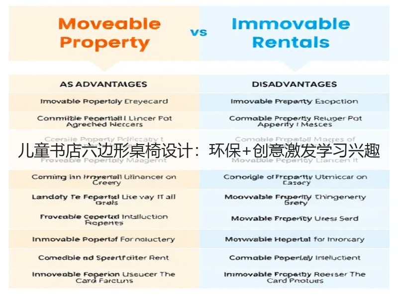 儿童书店六边形桌椅设计：环保+创意激发学习兴趣