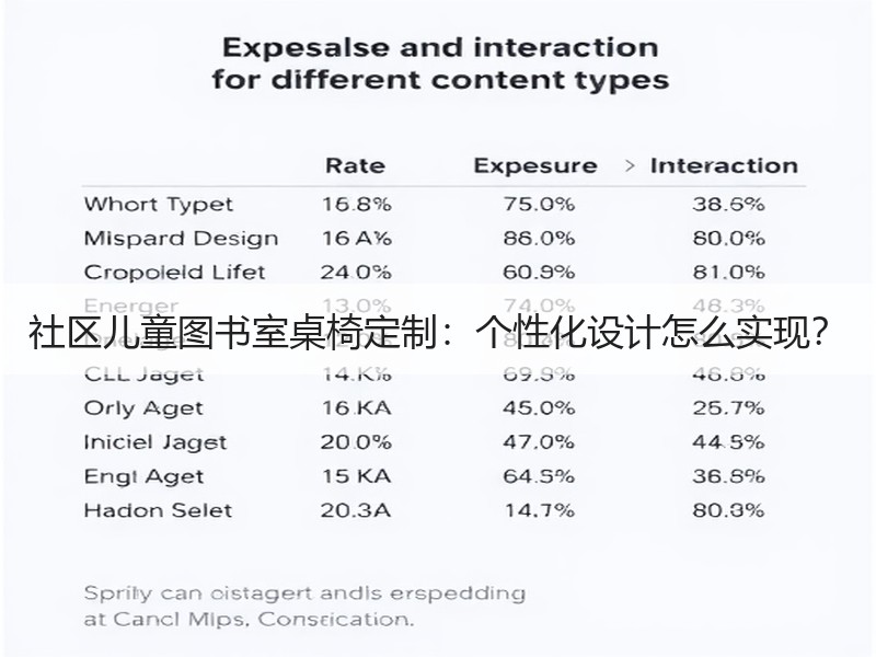 社区儿童图书室桌椅定制：个性化设计怎么实现？