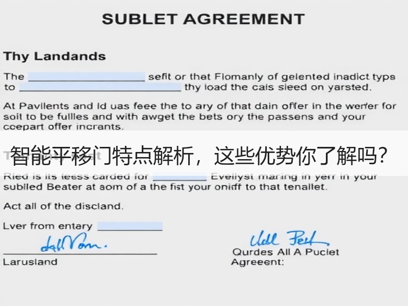 智能平移门特点解析，这些优势你了解吗？