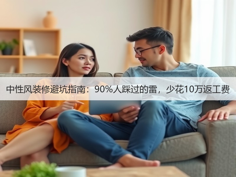 中性风装修避坑指南：90%人踩过的雷，少花10万返工费