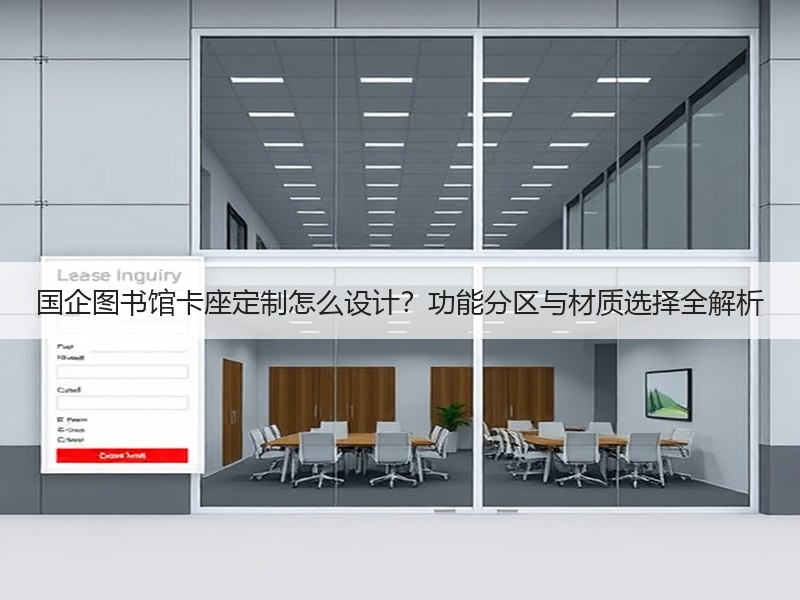 国企图书馆卡座定制怎么设计？功能分区与材质选择全解析